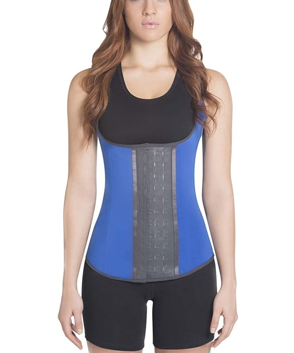 Shapewear H30/H31/H32 Fajas Colombianas Vest Women's Latex Sport Girdle | Waist Trainer Corsets Hourglass Body Shaper - Blue ...