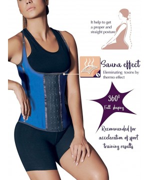 Shapewear H30/H31/H32 Fajas Colombianas Vest Women's Latex Sport Girdle | Waist Trainer Corsets Hourglass Body Shaper - Blue ...