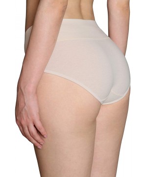 Panties Womens High Waisted Underwear Cotton Panties Regular & Plus Size Multipack - Neutral Assorted - CS18UXCUKMX