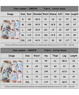 Sets Womens Pajama Sets Long Sleeve Shirt Tops + Shorts Sleepwear Pjs Sets Ladies 2 Piece Nightwear Loungewear Sunflower - CD...