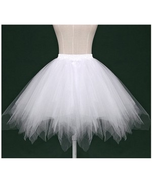 Slips Women's 1950s Vintage Tutu Petticoat Ballet Bubble Skirt (26 Colors) - Light Green - CI12KDDE0D3