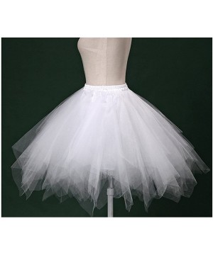 Slips Women's 1950s Vintage Tutu Petticoat Ballet Bubble Skirt (26 Colors) - Light Green - CI12KDDE0D3