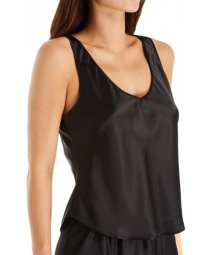 Camisoles & Tanks Satin Essentials Wide Strap 23 Inch Camisole (22091) - Black - CG18UGEMQQ2