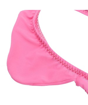 G-Strings & Thongs Mens Mesh Sheer G-Sting Bikini Underwear Transparent Low Rise T-Back Panties - Pink - CX18E8XGYE7