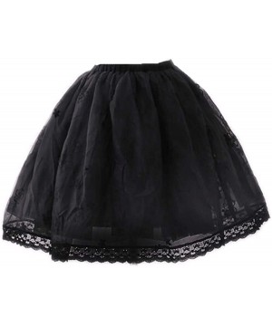 Slips Women Victorian Petticoat Wedding Bridal Underskirt Slip - Black 25 - CA18QCZ6TGD