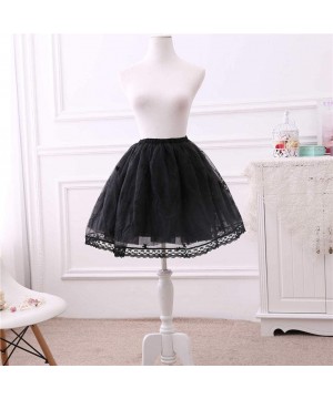 Slips Women Victorian Petticoat Wedding Bridal Underskirt Slip - Black 25 - CA18QCZ6TGD