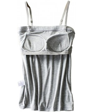 Camisoles & Tanks Womens Sexy Modal Padded Active Spaghetti Straps Camisole Tanks Tops - A68 White - CX18CXH4OWL