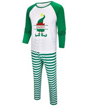 Sleep Sets Matching Pajamas for Family Merry Christmas Stripe Sleepwear Women Clothes Sets - Mommy-white - CB18ZCW2WWU