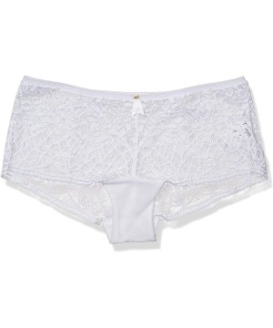 Panties Women's Soiree Lace Short - White - C21882YHWXQ