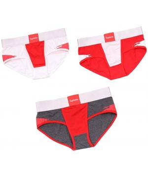 Panties Cotton Color Stitching Boyshort 3 Pack Boxer Briefs for Tomboy Trans Lesbian - L - C618ZTE0GLU