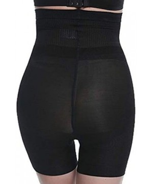 Shapewear Tummy Control Shorts High-Waist Panty Mid-Thigh Body Shaper Bodysuit - Black - CM18U257K8M