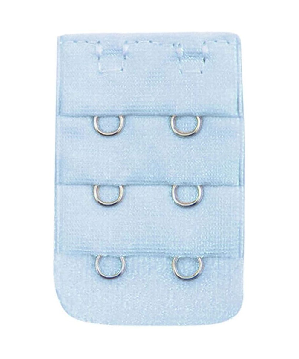 Accessories Women Bra Extender Comfortable 2X3 Hooks Soft Strap Adjustable Extension - Blue - CR19DUH66N3