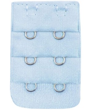 Accessories Women Bra Extender Comfortable 2X3 Hooks Soft Strap Adjustable Extension - Blue - CR19DUH66N3