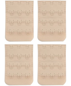 Accessories Women Bra Extender 3 Hook Brassiere Straps Extension1/2 3/4 inch Spacing - Beige 1/2 Inch Spacing - C2187K87ZKT