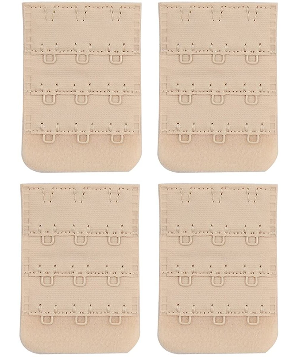 Accessories Women Bra Extender 3 Hook Brassiere Straps Extension1/2 3/4 inch Spacing - Beige 1/2 Inch Spacing - C2187K87ZKT