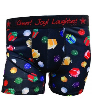 Boxer Briefs TSA Apparel Drill Men's Novelty Boxer Briefs - Presents and Ornaments - CS18L954EO2