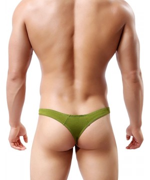 G-Strings & Thongs Men's Modal Comfortable G-string Thongs Sexy Low Rise Bikini Briefs Underwear - G-string - CD12O55JUV3