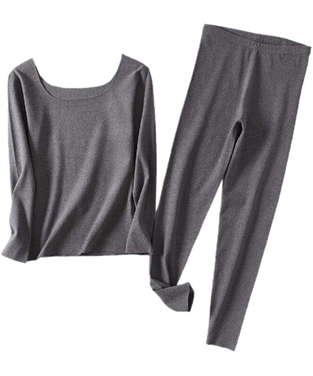 Thermal Underwear Womens Basic Thermal Underwear Long Johns Winter Pjs Set - 3 - CP18A7RA470