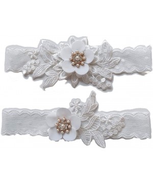 Garters & Garter Belts Bride Garter Legs Belt Flower Floral Garter Lace Leaf Garter for Wedding Bridal JW26 - Lace Flower - C...