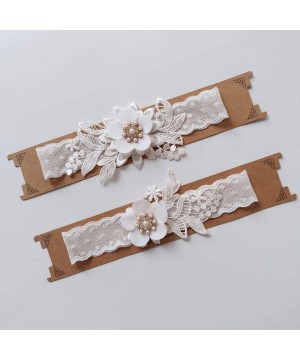 Garters & Garter Belts Bride Garter Legs Belt Flower Floral Garter Lace Leaf Garter for Wedding Bridal JW26 - Lace Flower - C...