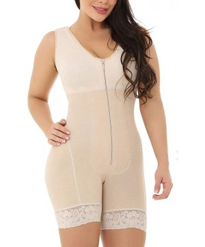 Shapewear Women Full Body Shaper Bodysuit Firm Control Shapewear Lifter Corset Trainer Thigh Slimmer - A Khaki - CH195NH20SD