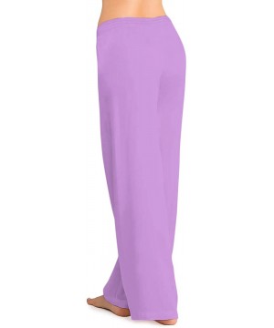 Bottoms Women's Supersoft Micromodal Pajama Pants Lounge Sleep Bottoms with Drawstring - Purple - CY193S2IMDI