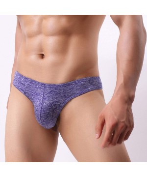 G-Strings & Thongs Nylon Low Rise Men Thongs G Strings Sexy Underwear Pouch Panties Bikini Briefs Jockss Cueca - Green - CQ19...