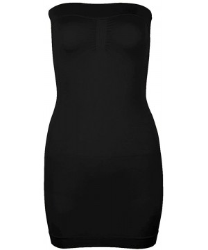 Shapewear Women Full Body Shaper Seamless Shapewear Strapless Control Slip Slimmer Under Dress - Black - CN187R9Q45O