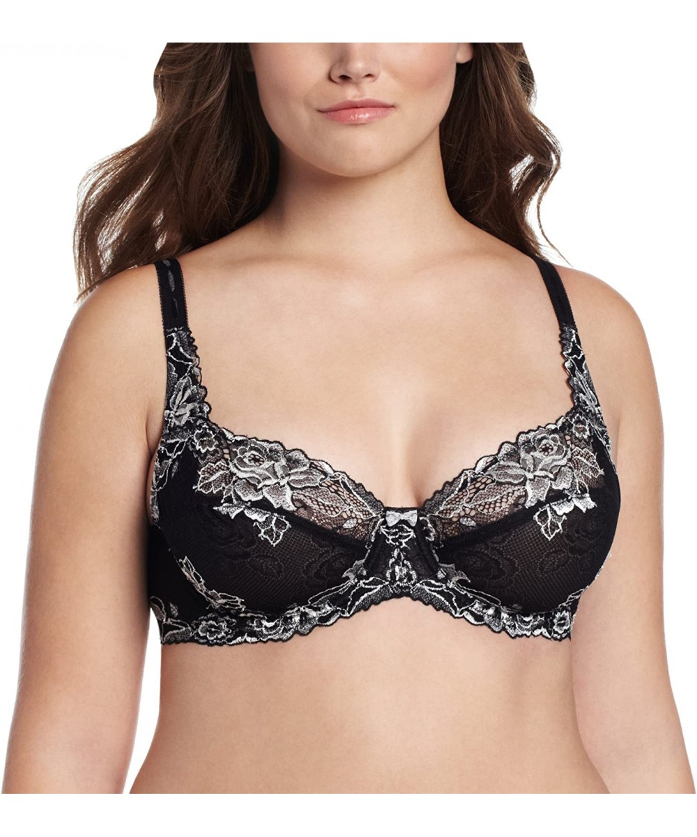 Bras Women's Madison Unlined Bra - Black Crossdye - C911F69XPCR