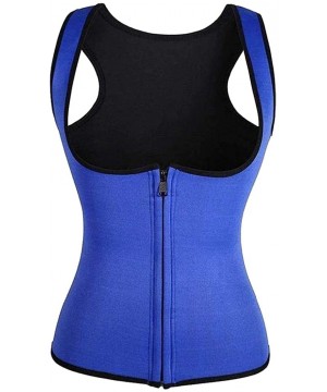 Shapewear Women's Plus Size Fitness Waist Trainer Corset Zipper Vest Body Shaper Sport Workout Slimming Cincher Tank Top - Sk...