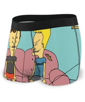 Boxer Briefs Beavis and Butt-Head Men Underwear Stretch Boxer Briefs Low Rise Short Cut Boy Shorts Panties Panty - 3 - C01953...