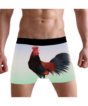 Boxer Briefs Mens No Ride-up Underwear Lobster Crab Fish Boxer Briefs - Huge Cock Funny Chicken - CQ18Y76DSCI