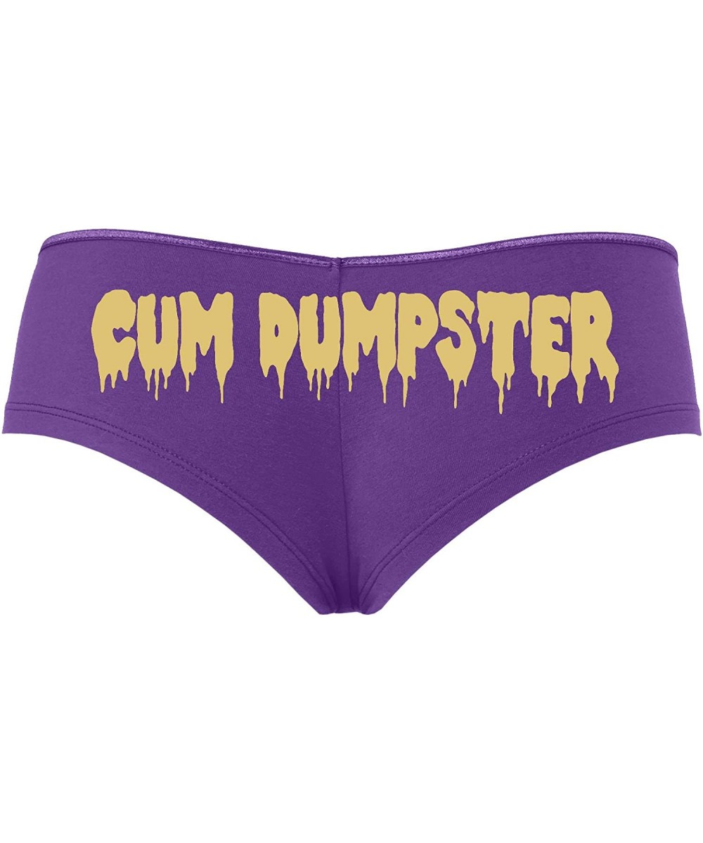 Panties Cum Dumpster Cumdump Purple Boyshort Underwear DDLG cumslut Slut - Sand - CQ18SUA7NQA