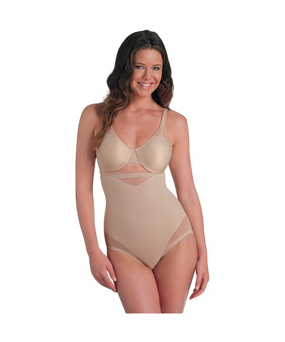 Shapewear Shapewear Extra Firm Sexy Sheer Shaping Hi-Waist Brief - Nude - CC118IDIPPF