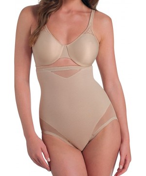 Shapewear Shapewear Extra Firm Sexy Sheer Shaping Hi-Waist Brief - Nude - CC118IDIPPF