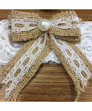 Garters & Garter Belts Rustic Garters for Bride- Country Burlap Flowers Lace Wedding Garter Chic Lovely Bridal Garters Set - ...