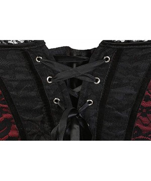 Bustiers & Corsets Sexy Gothict Corset Lace Cover Bustier Lace Up Boned Overbus Top Plus Size Waist Cincher - 1421 - CL18TMA8XU5