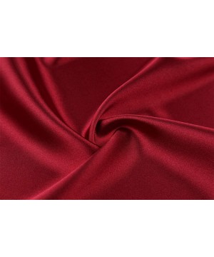 Robes Women's Satin Kimono Robes Bridesmaid Wedding Robes Silky Bathrobes Loungewear - Wine Red - C8194EN0D0E