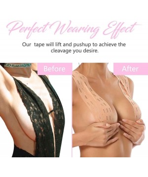 Accessories Boob Tape Breathable Backless Breast Lift up Tape Athletic Adhesive Push up Bra for Backless Dress with Nipple Co...