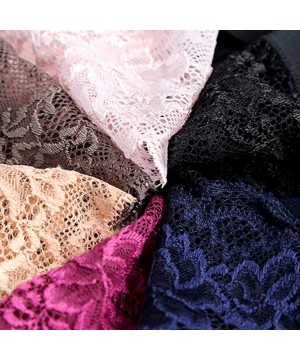 Panties Women Sexy Lace Panties Seamless Underwear Briefs Nylon Silk Girls Ladies Bikini Cotton Crotch Transparent Lingerie -...