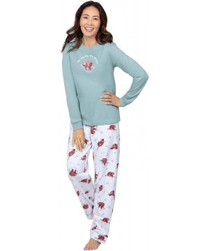 Sets Women Pajamas Set Cotton - Women PJ Sets - White Sloth - CW18QL75I2I