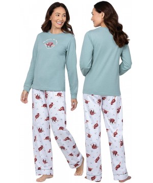 Sets Women Pajamas Set Cotton - Women PJ Sets - White Sloth - CW18QL75I2I