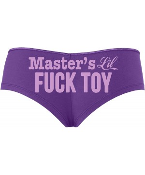 Panties Masters Little Fuck Toy Piece of Ass Slutty Purple Boyshort - Lavender - CE195DWCE8H