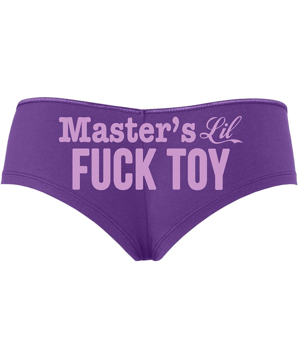 Panties Masters Little Fuck Toy Piece of Ass Slutty Purple Boyshort - Lavender - CE195DWCE8H