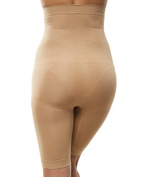 Shapewear Shapewear for Women Thigh Slimmer Control Panties High Waist Short Layer - Nude - C218ARZ0I6D