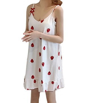 Baby Dolls & Chemises Women Home Suspender Sexy Lady Dress Nightdress Sleeveless Lovely Pajamas - E - C9198H0S5TE