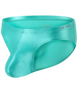 Bikinis Mens Bikini Underwear Briefs Stretch Comfy G-String Lightweight - Green - CF18A6ZRID2