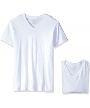 Undershirts Men's Size 3-Pack Premium Tall Man V-Neck - White Ice - CQ127I9S8FV