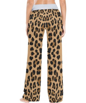 Bottoms Leopard Print Skin Women's Pajama Pants Loose Drawstring Lounge Pants Sleepwear - CZ19C4Y23XA