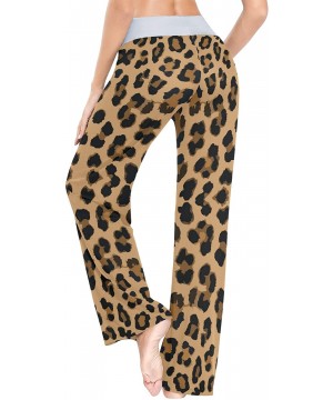 Bottoms Leopard Print Skin Women's Pajama Pants Loose Drawstring Lounge Pants Sleepwear - CZ19C4Y23XA